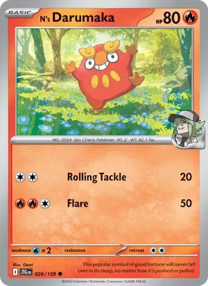 N's Darumaka Journey Together Pokémon TCG Common 026
