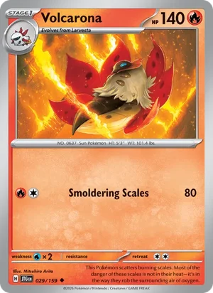 Volcarona Journey Together Pokémon TCG Uncommon 029