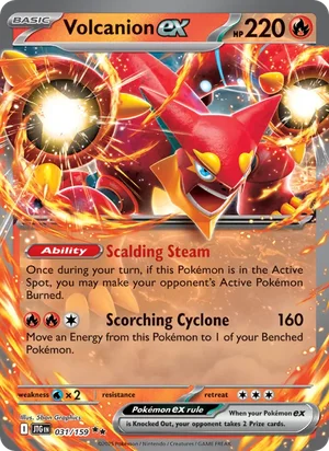 Volcanion ex Journey Together Pokémon TCG Double Rare 031
