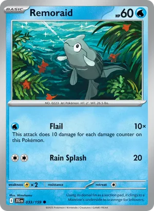 Remoraid Journey Together Pokémon TCG Common 033