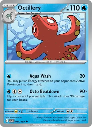 Octillery Journey Together Pokémon TCG Uncommon 034