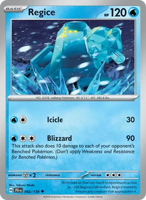 Regice Journey Together Pokémon TCG Uncommon 042