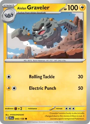 Alolan Graveler Journey Together Pokémon TCG Common 045