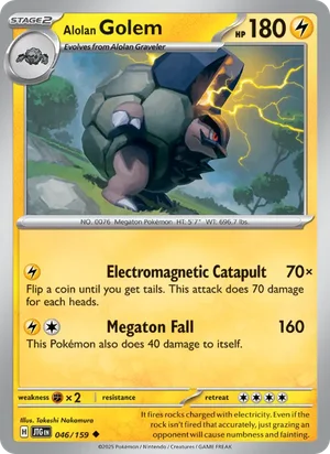 Alolan Golem Journey Together Pokémon TCG Uncommon 046