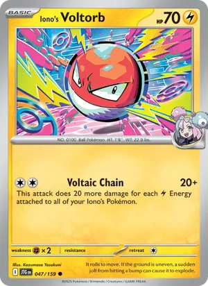 Iono's Voltorb Journey Together Pokémon TCG Common 047