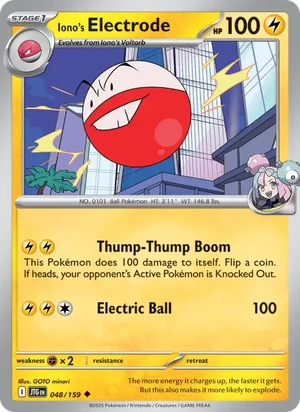 Iono's Electrode Journey Together Pokémon TCG Uncommon 048