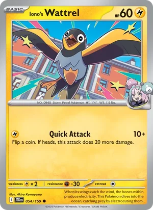 Iono's Wattrel Journey Together Pokémon TCG Common 054