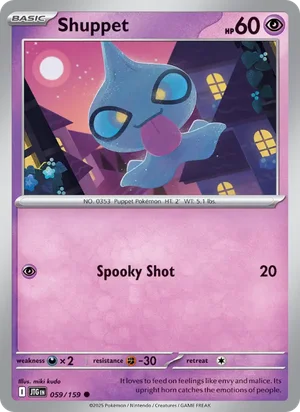 Shuppet Journey Together Pokémon TCG Common 059