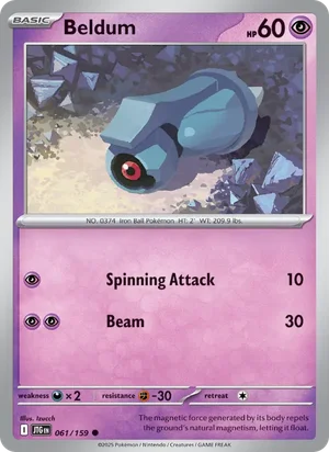 Beldum Journey Together Pokémon TCG Common 061