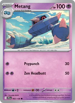 Metang Journey Together Pokémon TCG Common 062