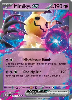 Mimikyu ex Journey Together Pokémon TCG Double Rare 069