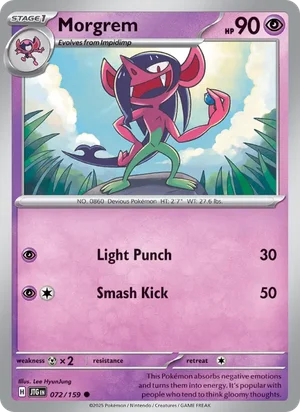 Morgrem Journey Together Pokémon TCG Common 072
