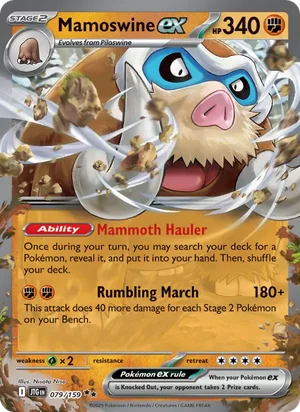 Mamoswine ex Journey Together Pokémon TCG Double Rare 079
