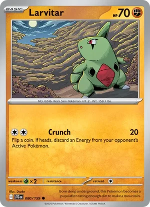 Larvitar Journey Together Pokémon TCG Common 080