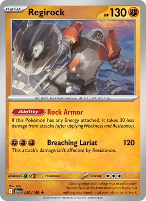 Regirock Journey Together Pokémon TCG Rare 082