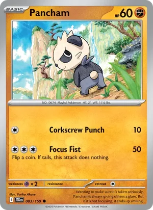 Pancham Journey Together Pokémon TCG Common 083
