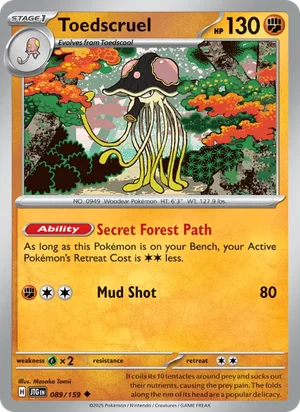 Toedscruel Journey Together Pokémon TCG Uncommon 089