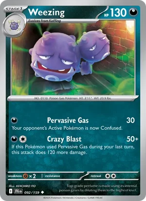 Weezing Journey Together Pokémon TCG Uncommon 092