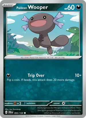 Paldean Wooper Journey Together Pokémon TCG Common 093
