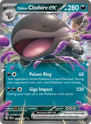 Paldean Clodsire ex Journey Together Pokémon TCG Double Rare 094