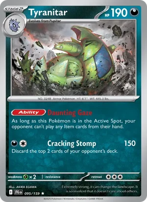 Tyranitar Journey Together Pokémon TCG Rare 095