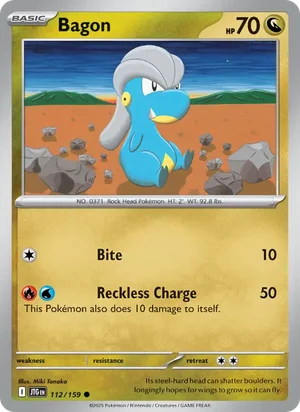 Bagon Journey Together Pokémon TCG Common 112