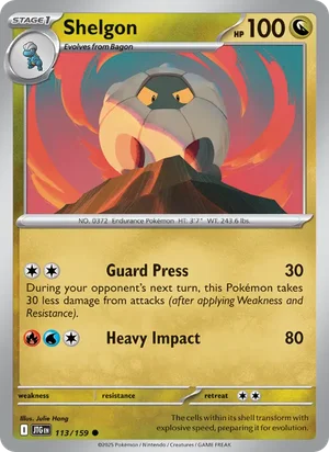 Shelgon Journey Together Pokémon TCG Common 113
