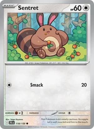 Sentret Journey Together Pokémon TCG Common 118