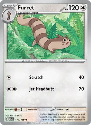 Furret Journey Together Pokémon TCG Common 119