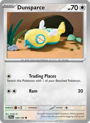 Dunsparce Journey Together Pokémon TCG Common 120