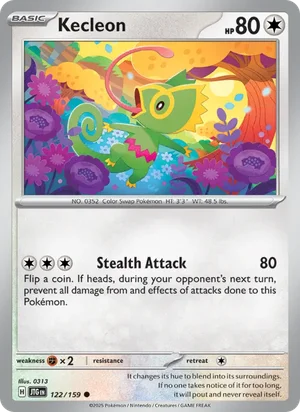 Kecleon Journey Together Pokémon TCG Common 122