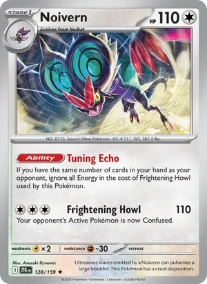 Noivern Journey Together Pokémon TCG Rare 128