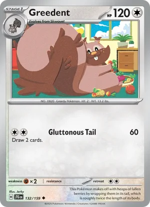 Greedent Journey Together Pokémon TCG Uncommon 132