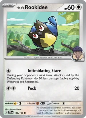 Hop's Rookidee Journey Together Pokémon TCG Common 133