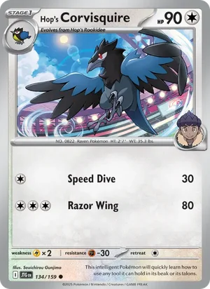 Hop's Corvisquire Journey Together Pokémon TCG Common 134