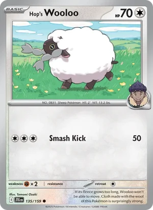 Hop's Wooloo Journey Together Pokémon TCG Common 135