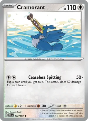Cramorant Journey Together Pokémon TCG Common 137