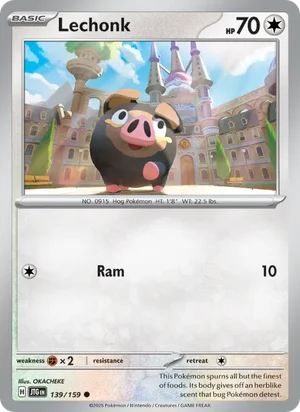 Lechonk Journey Together Pokémon TCG Common 139