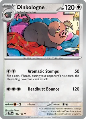 Oinkologne Journey Together Pokémon TCG Uncommon 140