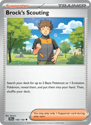 Brock's Scouting Journey Together Pokémon TCG Uncommon 146