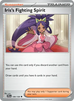 Iris's Fighting Spirit Journey Together Pokémon TCG Uncommon 149