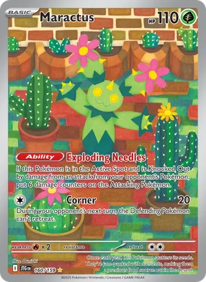 Maractus Journey Together Pokémon TCG Illustration Rare 160