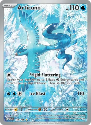 Articuno Journey Together Pokémon TCG Illustration Rare 161