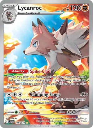 Lycanroc Journey Together Pokémon TCG Illustration Rare 166