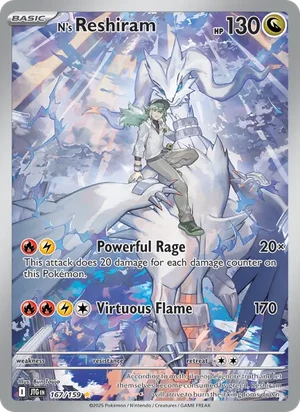 N's Reshiram Journey Together Pokémon TCG Illustration Rare 167