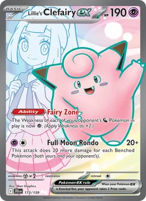 Lillie's Clefairy ex Journey Together Pokémon TCG Ultra Rare 173