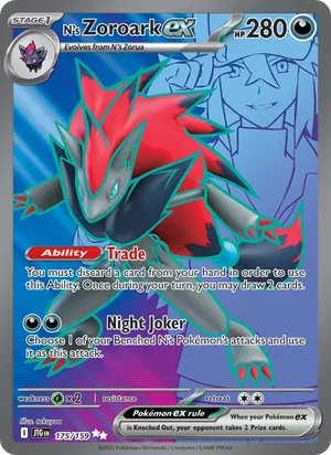 N's Zoroark ex Journey Together Pokémon TCG Ultra Rare 175