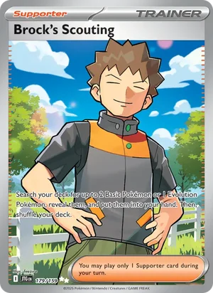 Brock's Scouting Journey Together Pokémon TCG Ultra Rare 179