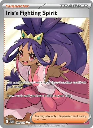 Iris's Fighting Spirit Journey Together Pokémon TCG Ultra Rare 180