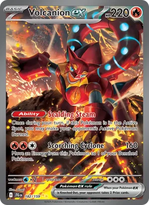 Volcanion ex Journey Together Pokémon TCG Special Illustration Rare 182